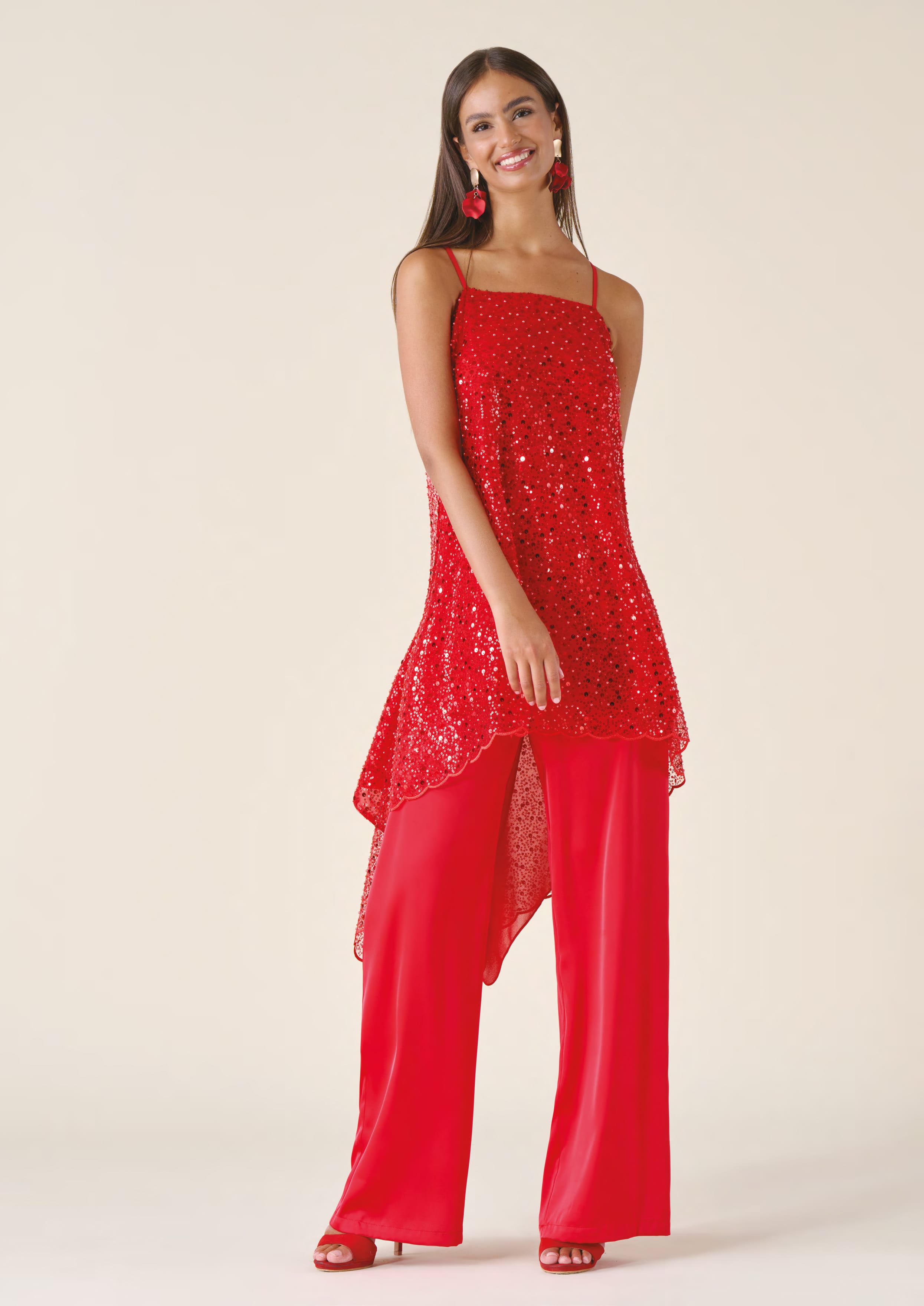 Top in paillettes
